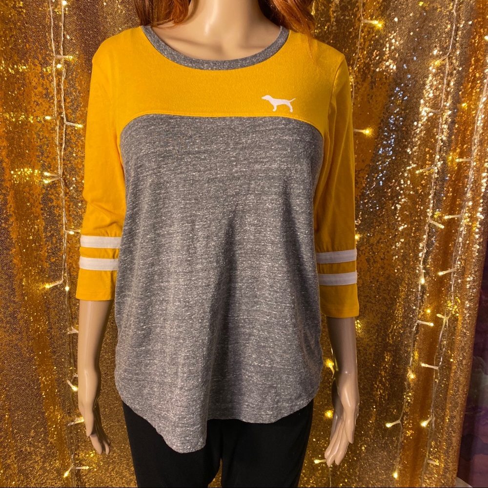 PINK 🎀 by Victoria Secret Baseball Tee ⚾️